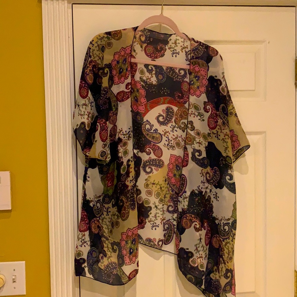 Paisley light weight cardigan